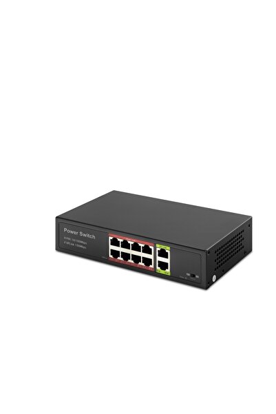 HADRON Hd08 Poe Switch 2Uplink 8+2 10/100 Mbps 8Port