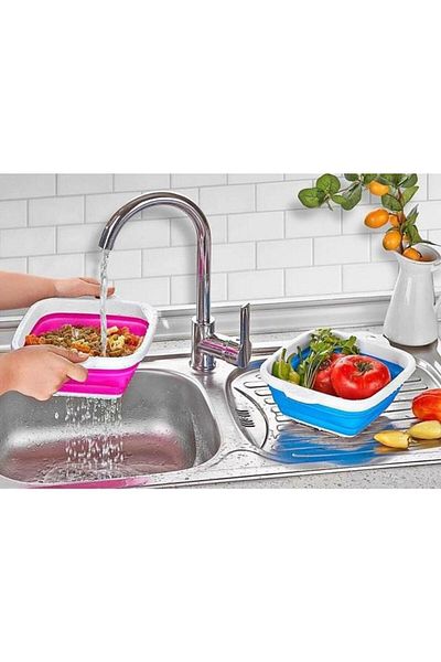 İndiriminVar 2 Pieces Foldable Kitchen Strainer