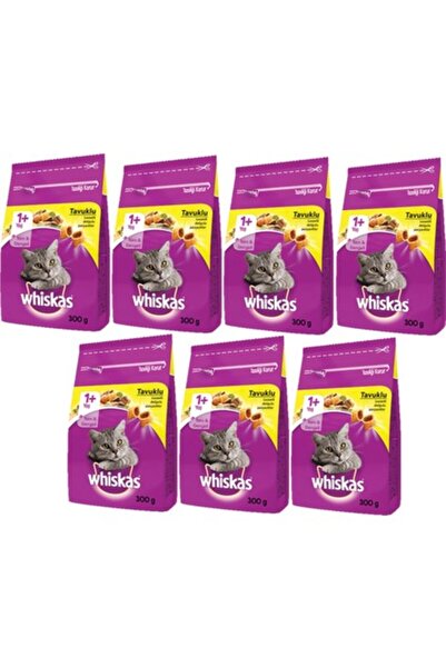 Whiskas ® Tavuklu Kuru Kedi Maması 1 Yaş 300 gram (7 ADET)