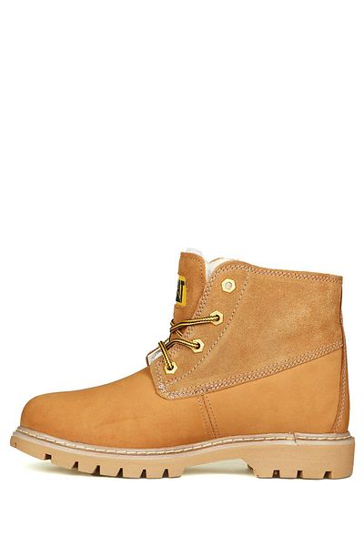 Caterpillar Γυναικείες μισές μπότες Nubuck με γούνα Vermont