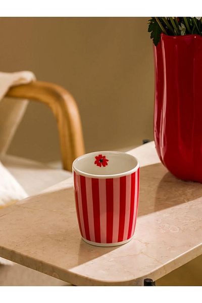 LC Waikiki Lcw Home Red Floral Printed Mug 270 ml