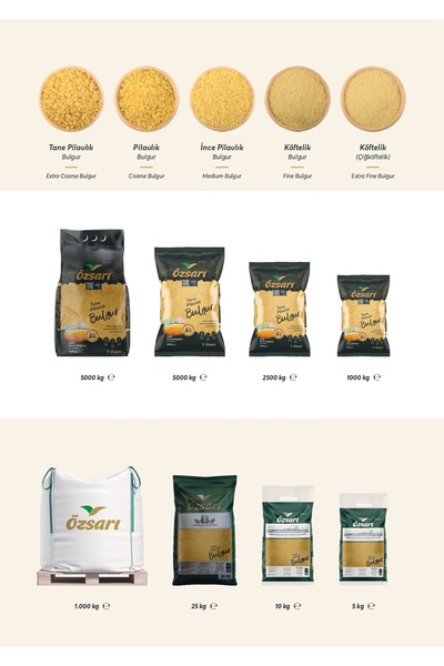 ÖZSARI İnce Pilavlık Bulgur 1 Kg