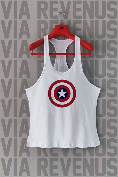 Vordevia Αθλητής γυμναστικής Captain Printed Tank Top