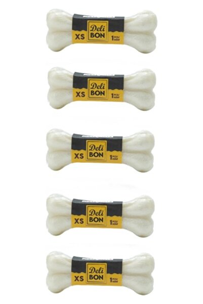 Delibon Vakumlu Yenebilir Köpek Ödülü Kemiği Beyaz 7 Cm 5 Adet