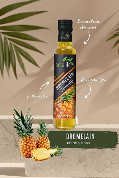BERALİFE Bromelain Ananas İçeren Detox Şurubu (Koenzim Q10 ve L-Karnitin İlaveli)