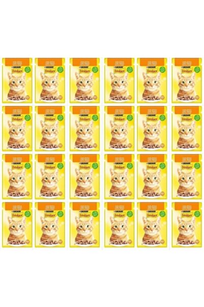 Friskies Tavuklu Soslu Yaş Kedi Maması 85 gr X 24 Adet