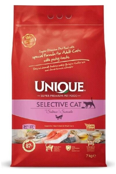 Unique Selective Cat Kedi Maması 7 kg Somonlu Unique
