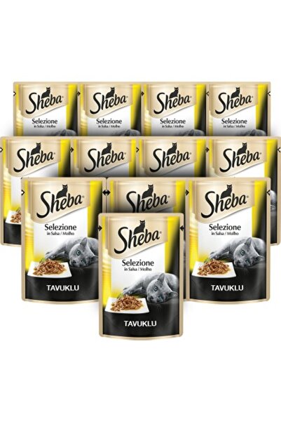SHEBA Pouch Tavuklu Yaş Kedi Maması 85 gr X 12 Adet
