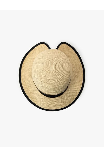 Koton Straw Hat with Band Detail