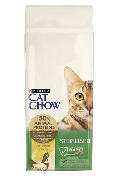 Cat Chow Purina Kısırlaştırılmış Tavuklu Kedi Maması 15 Kg