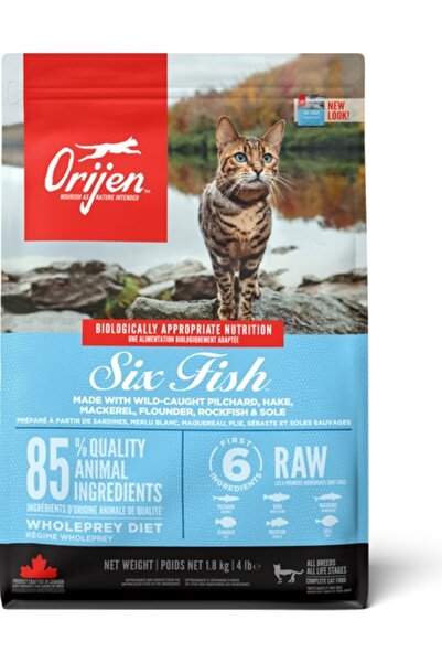 Orijen Cat Six Fish Tahılsız 1,8 Kg 6 Balıklı Kedi Maması