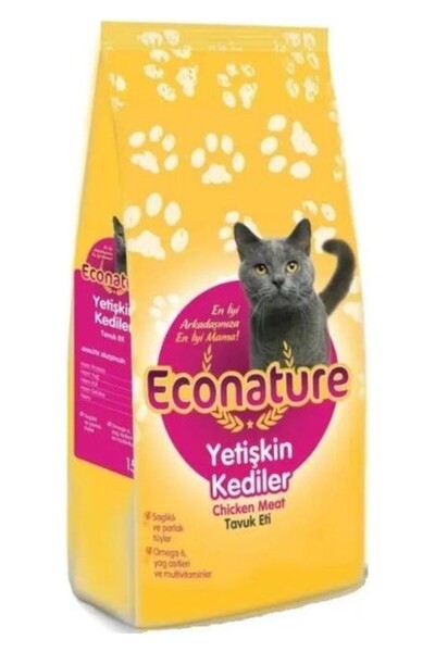 Econature Tavuklu Yetişkin Kedi Maması 1 Kg