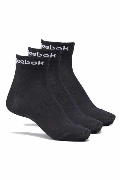 Reebok Unisex Act Core Ankle Socks - Μαύρες Gh8166
