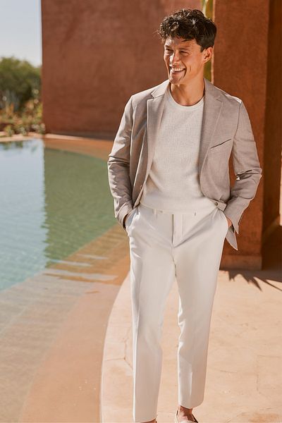 ALTINYILDIZ CLASSICS Ανδρικό γκρι Slim Fit Slim Fit μονόχρωμο μάλλινο μπουφάν με μοτίβο γιακά