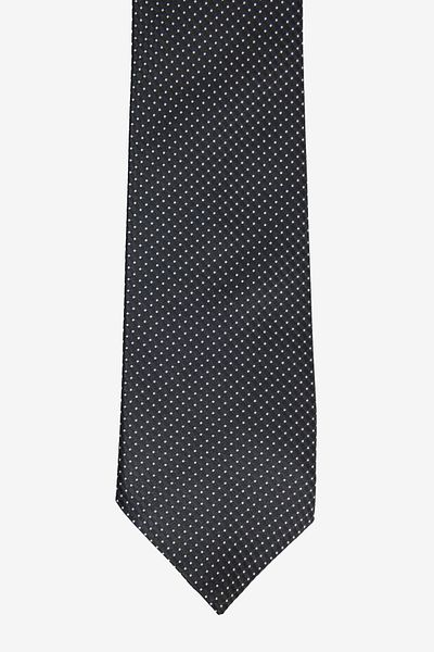 ALTINYILDIZ CLASSICS Men's Black-White Patterned Tie