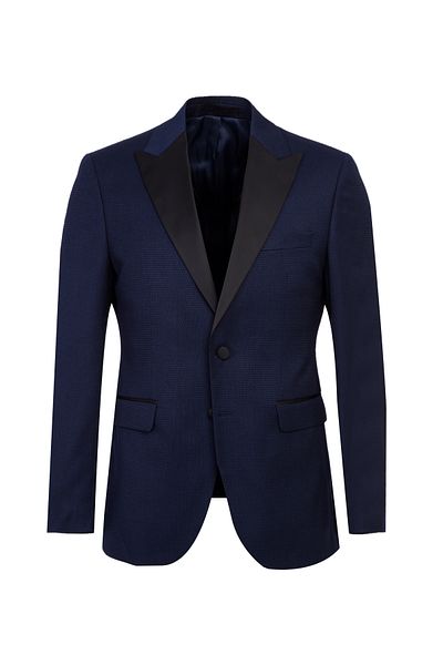Kiğılı Tuxedo Slim Fit cu guler ascuțit - Ochi pentru costum de mire