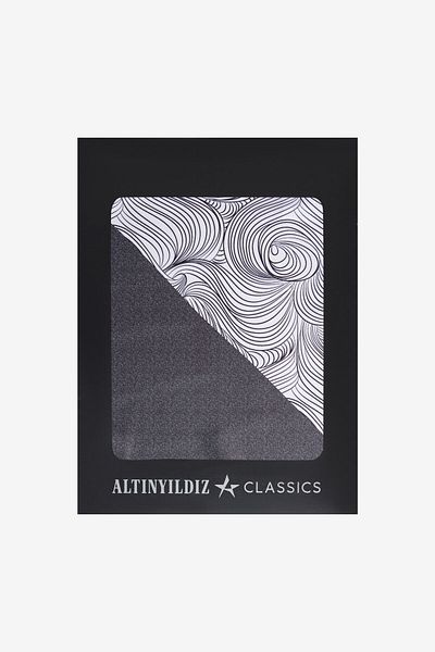 ALTINYILDIZ CLASSICS منديل رجالي باللونين الأسود والأبيض
