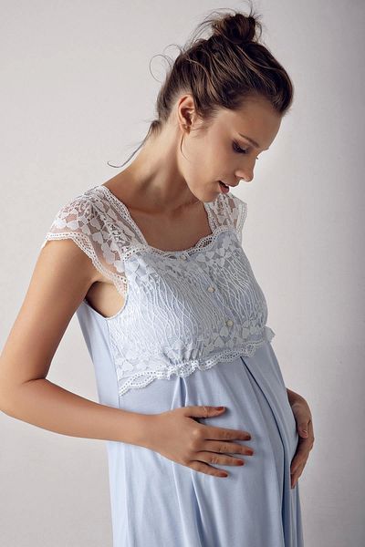 Kodex Increase Women's Short Sleeve Maternity Pajamas Set