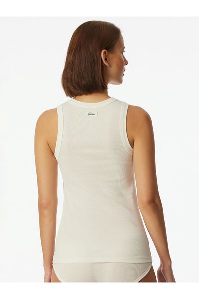 Schiesser Trägertop Feinripp - Revival Paula Träger-Top Shirt Ärmellos