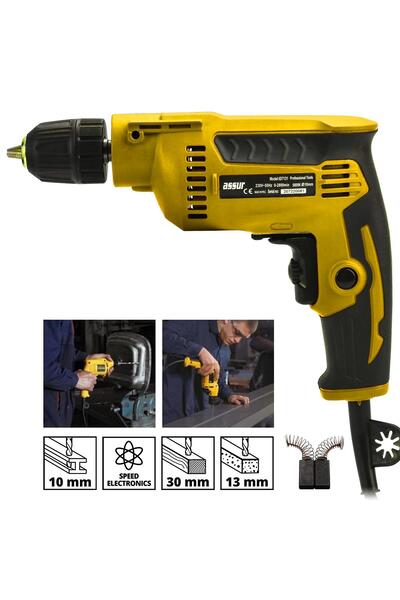 ASSUR 580W Metal Şanzıman 10 mm Elektrikli Matkap