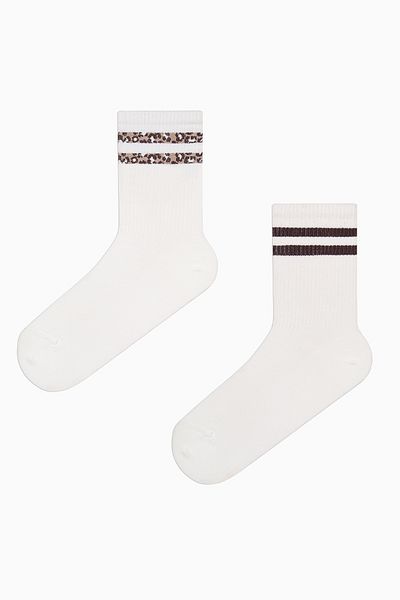 Penti Leopard Stripe Tennis 2-teilige Socken