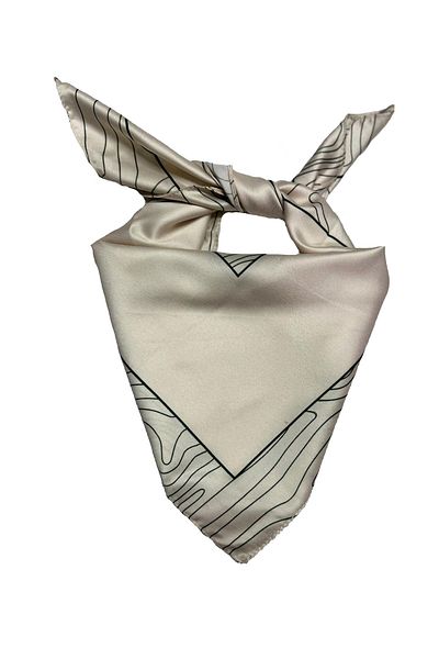 Stella Eşarp Light Gray Colored Patterned Scarf