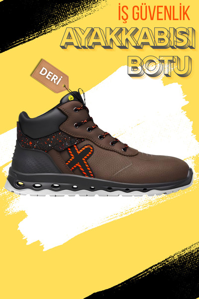 Badem10 İş Güvenliği Güvenlik Botu Ayakkabısı Alüminyum Demir Burunlu Kış Inş...