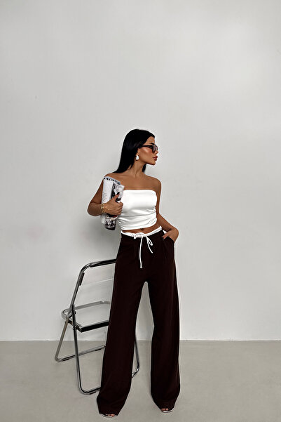 Eyyo Καφέ παντελόνι Alexa ATE-2010