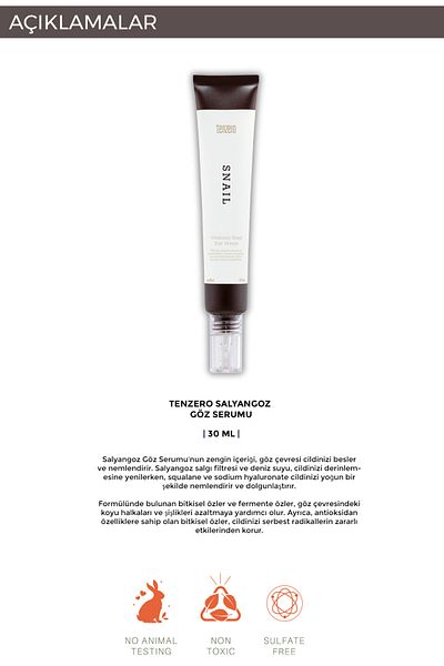 TENZERO Essence under Eye Serum - Puffiness, Wrinkle and Dark Circle Renewal, Brightening Care