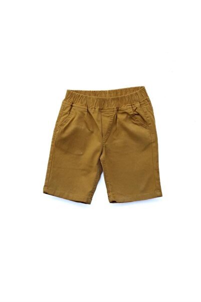 minny max Beli Komple Lastikli Çocuk Gabardin Hardal Renk Kapri