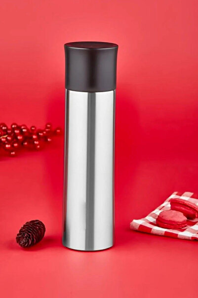 JASPER JPR-2057 ترمس ستانلس ستيل أسود سعة 500 مل مع زجاج