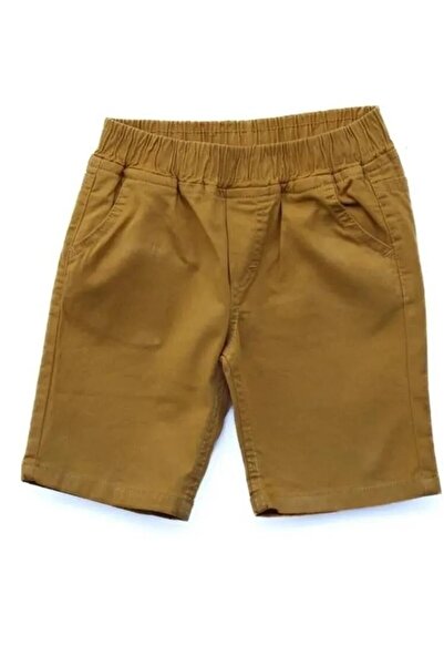 minny max Beli Komple Lastikli Çocuk Gabardin Hardal Renk Kapri