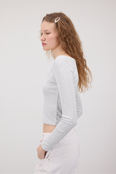 Addax Μακρυμάνικη μπλούζα με λαιμόκοψη B13799-P4