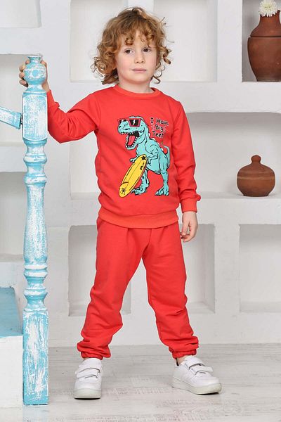 relax kids Dinasor Printed Men's Suit
