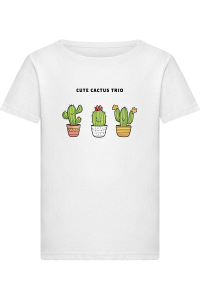 Merchcode Girls Cute Cactus Trio -  T-Shirt