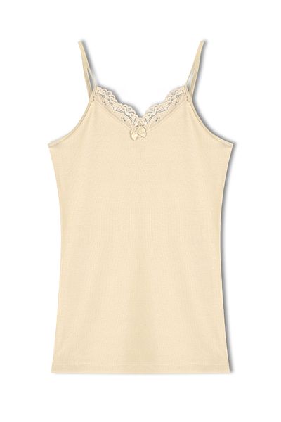 HNX Camisole Collar Lace Thin Straps Women's Undershirt
