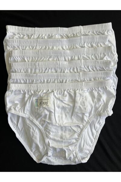 Berrak Erkek Çocuk Slip Külot 1550 Beyaz 6adet %100 Pamuk