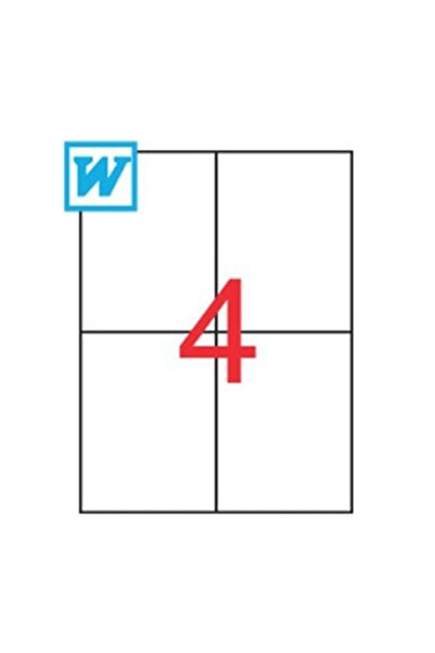 ÇÖZÜM KAĞIT ملصق ليزر لاصق 105x148.5 مم 100 بوصة Dm-1204