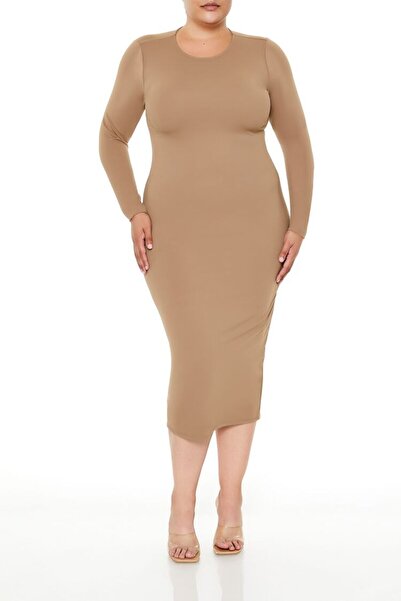 Forever 21 Plus Size Şekillendiren Midi Elbise
