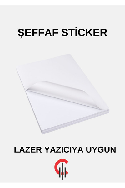 ÇÖZÜM KAĞIT Şeffaf Etiket A4 10 Adet