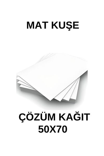 ÇÖZÜM KAĞIT ورق مطفي مطلي A4 250 جرام - 500 قطعة