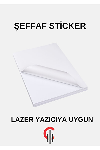 ÇÖZÜM KAĞIT Şeffaf Etiket A4 50 Adet