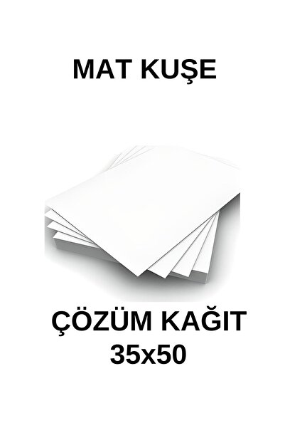 ÇÖZÜM KAĞIT Mat Kuşe Gramajlı Kağıt 35x50 Cm 130 gr - 50 Adet