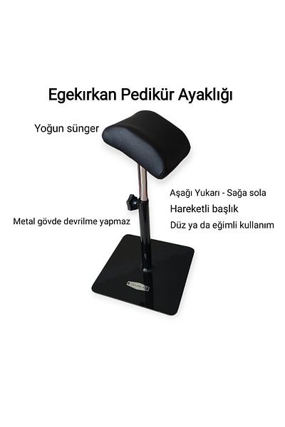 Egekırkan Hairdresser Pedicure Footrest with Movable Head