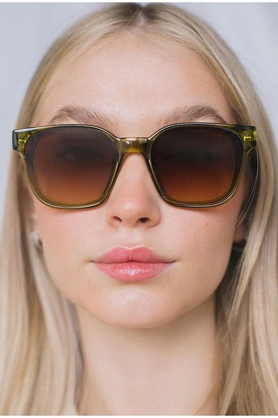 Bilge Karga Brigette Green Brown Gradient Sunglasses