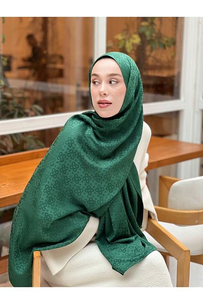 Modakaşmir Silky Jacquard Series Bubble Pattern Shawl