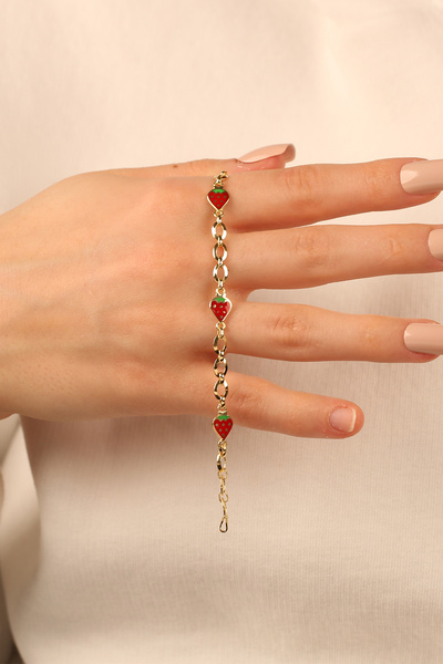 Çgk Çiğdem Gürel Kuyumculuk Çilek Çocuk Altın Bileklik