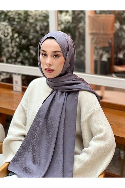 Modakaşmir Silky Jacquard Series Bubble Pattern Shawl
