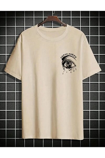 caddekombin Μπλουζάκι Dream Maker Unisex με στάμπα, άνετο, βαμβακερό, χτενισμ...