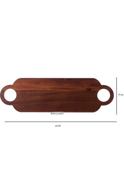 Dania Tbsi presenting Vietnamese beech wood with two handles and an elegant shape